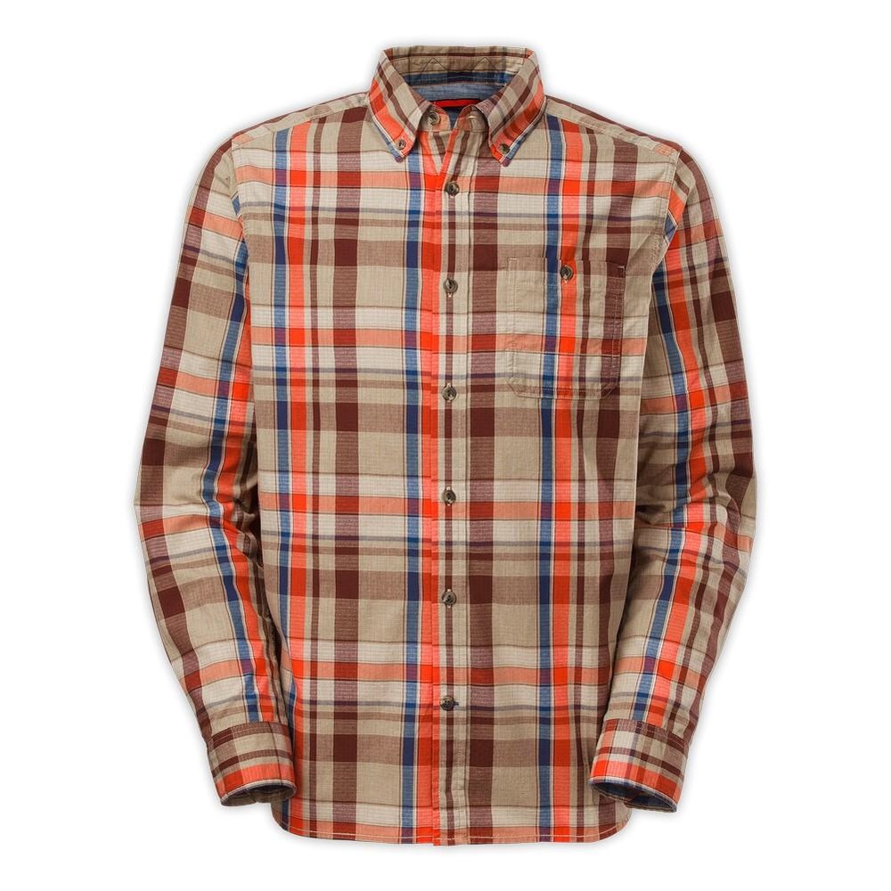 Mens The North Face Long-Sleeve Buttonwood Shirt